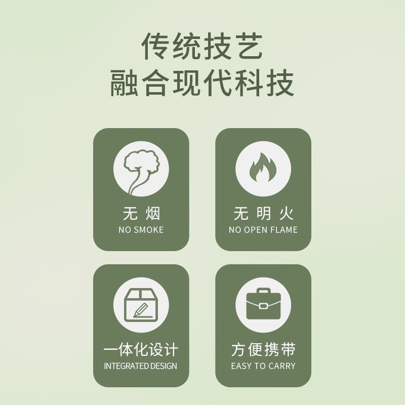 灸经络艾针灸灸贴无烟艾灸贴艾灸盒艾灸自发热贴养生馆草本随身灸图3