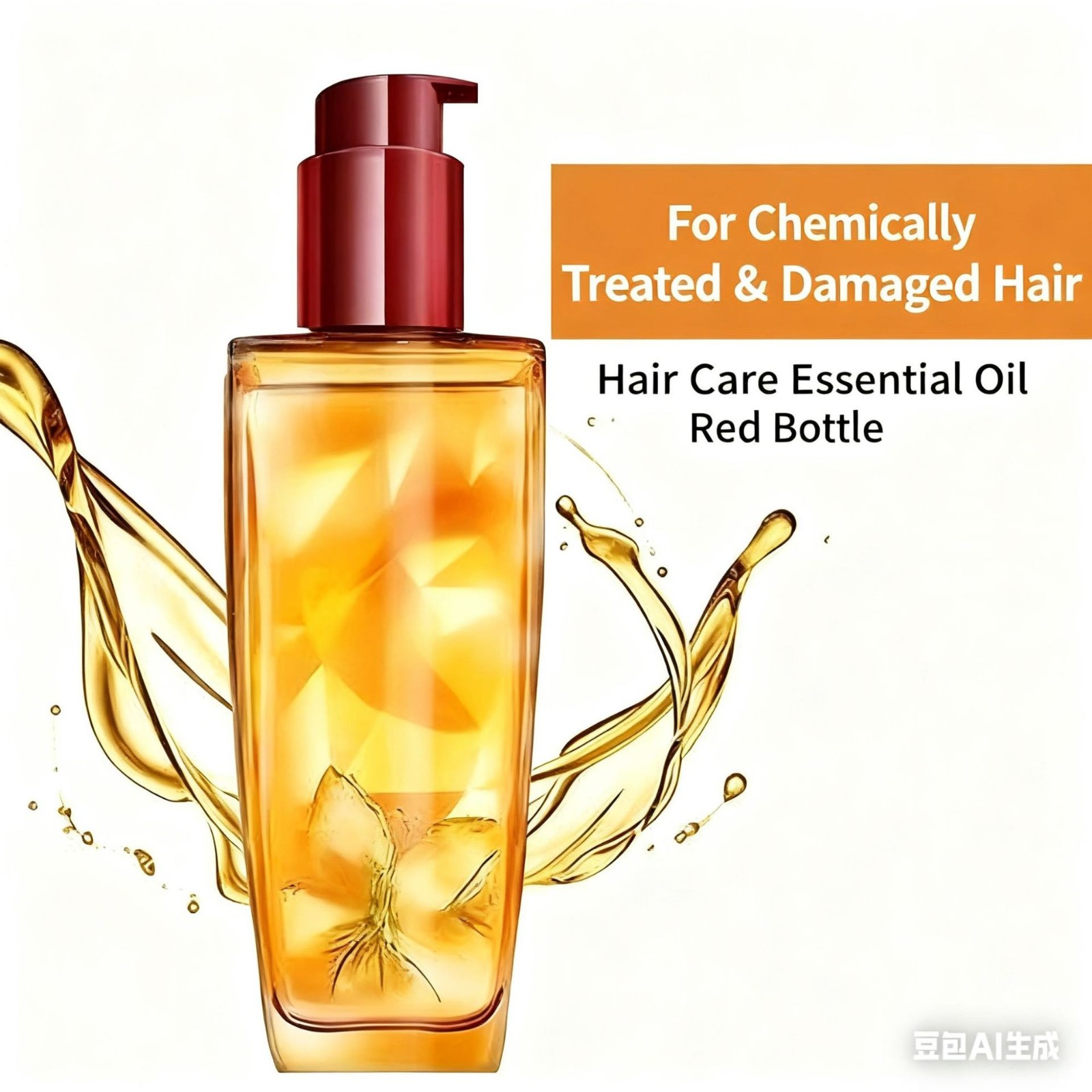 OEM跨境爆款 护发精油 修复染烫防毛躁精油养发小红瓶 源头工厂图3