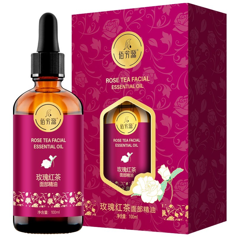 定制玫瑰红茶面部按摩精油 美容院脸部补水保湿眼部刮痧玫瑰精油图3