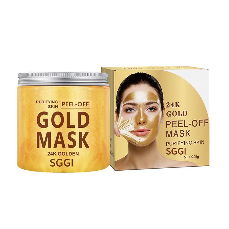 外贸定制24K黄金撕拉面膜去黑头角质涂抹式凝胶面膜保湿紧致跨境图3