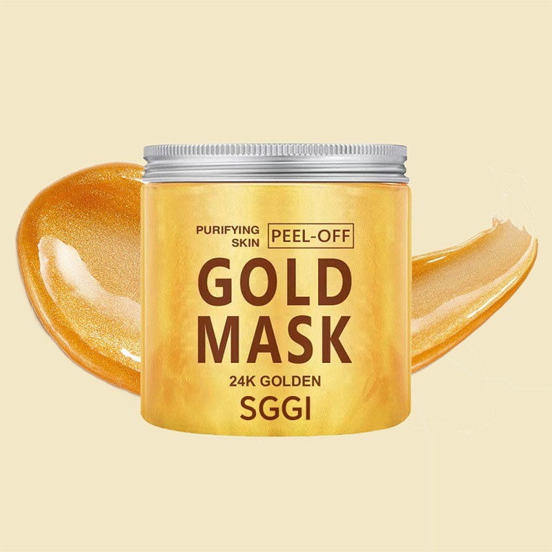 外贸定制24K黄金撕拉面膜去黑头角质涂抹式凝胶面膜保湿紧致跨境图2