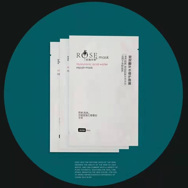工厂OEM/ODM 玫瑰华萃玻尿酸补水修护面膜补水保湿现货图3