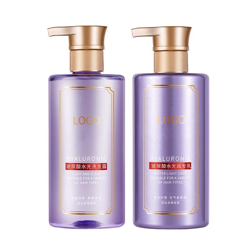 玻尿酸空气感洗发水oem代加工 控油蓬松清洁护发素洗发露套装定制图2