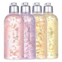 茉莉花瓣沐浴露樱花持久留香保湿嫩肤滋润清爽沐浴露真花瓣自然花