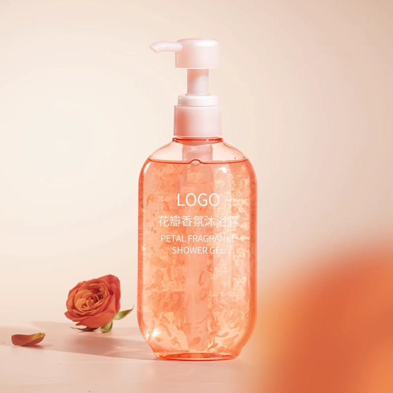 玻尿酸沐浴露定做香氛留香身体清洁沐浴乳贴牌花瓣沐浴液化妆品厂图2
