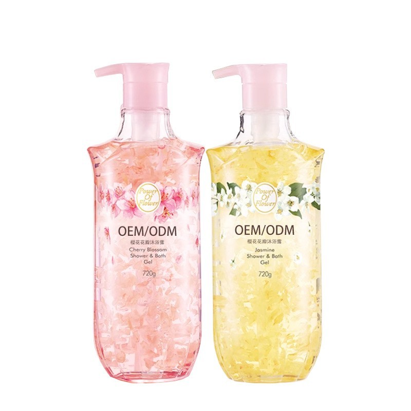 花瓣香氛沐浴露OEM贴牌定制深层清洁滋润保湿氨基酸香水沐浴露图5