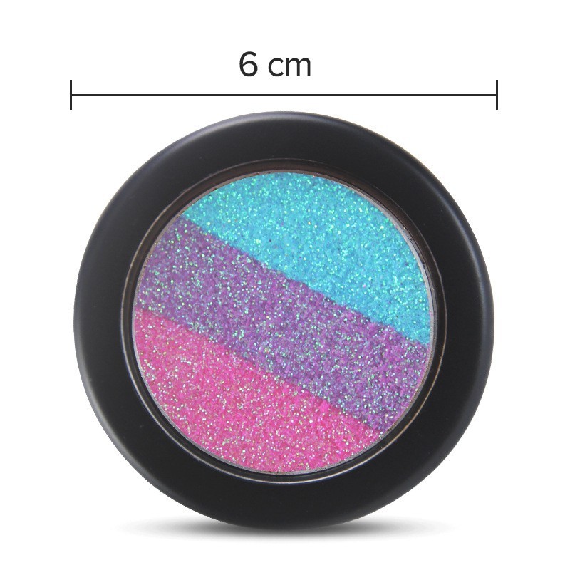 东莞永霏三色眼影珠光高光微闪彩色眼影盘OEM/ODM工厂代加工定制图2