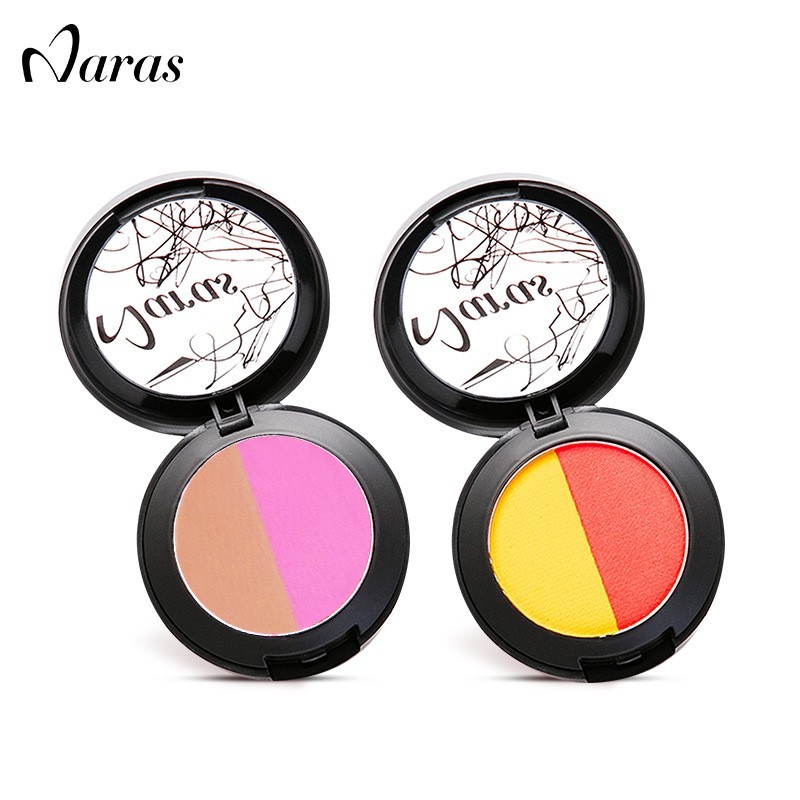 双色腮红高光盘腮红粉膨胀色哑光高光面中腮红盘图3