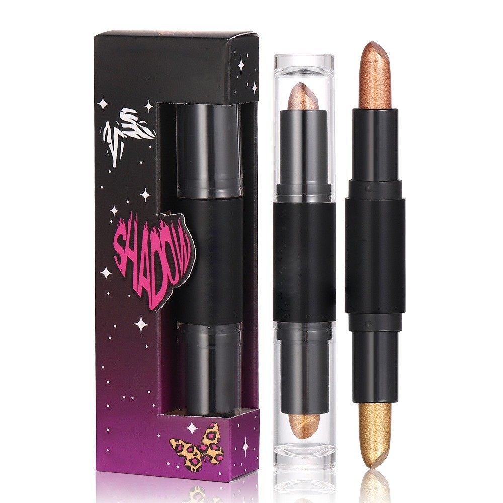 新款美妆新品双头高珠光眼影棒批发外贸欧美舞台烟熏妆眼影笔定制图5