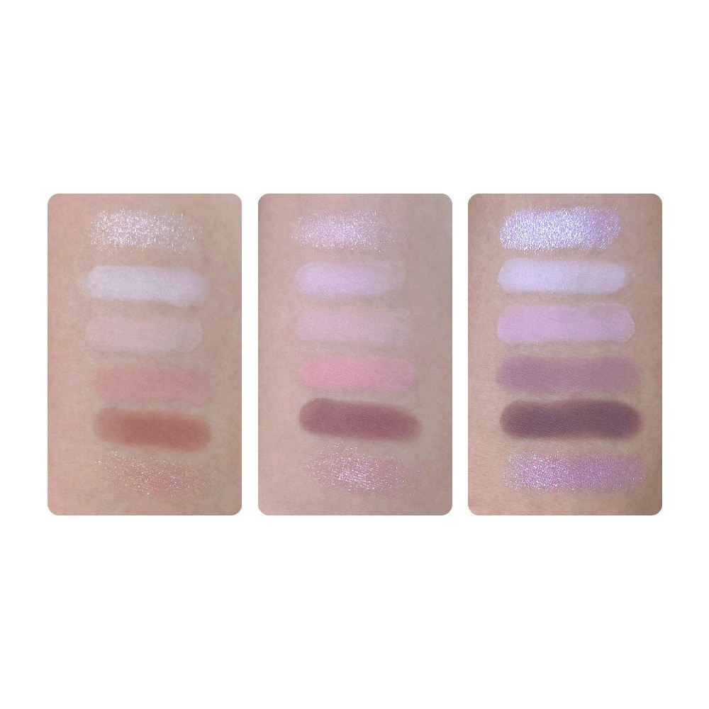 OEM ODM六色眼影盘哑光珠光紫色粉色闪光心形彩妆定制代工图3