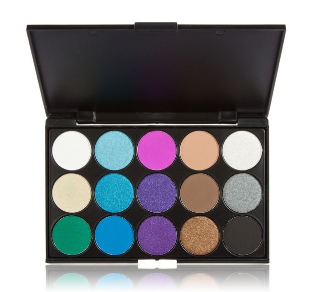 15色眼影盘彩妆OEM加工订制 大地色亚光珠光色上色度好饱满柔和图2