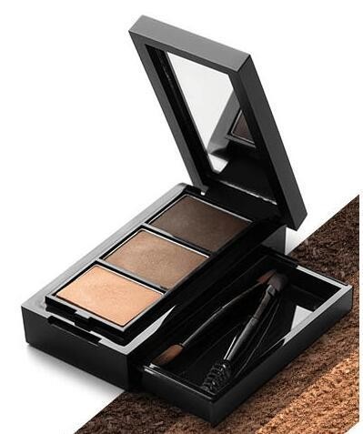 3色眉粉 多色盒黑色深棕色深咖眼部彩妆化妆品OEM订做加工厂家图2