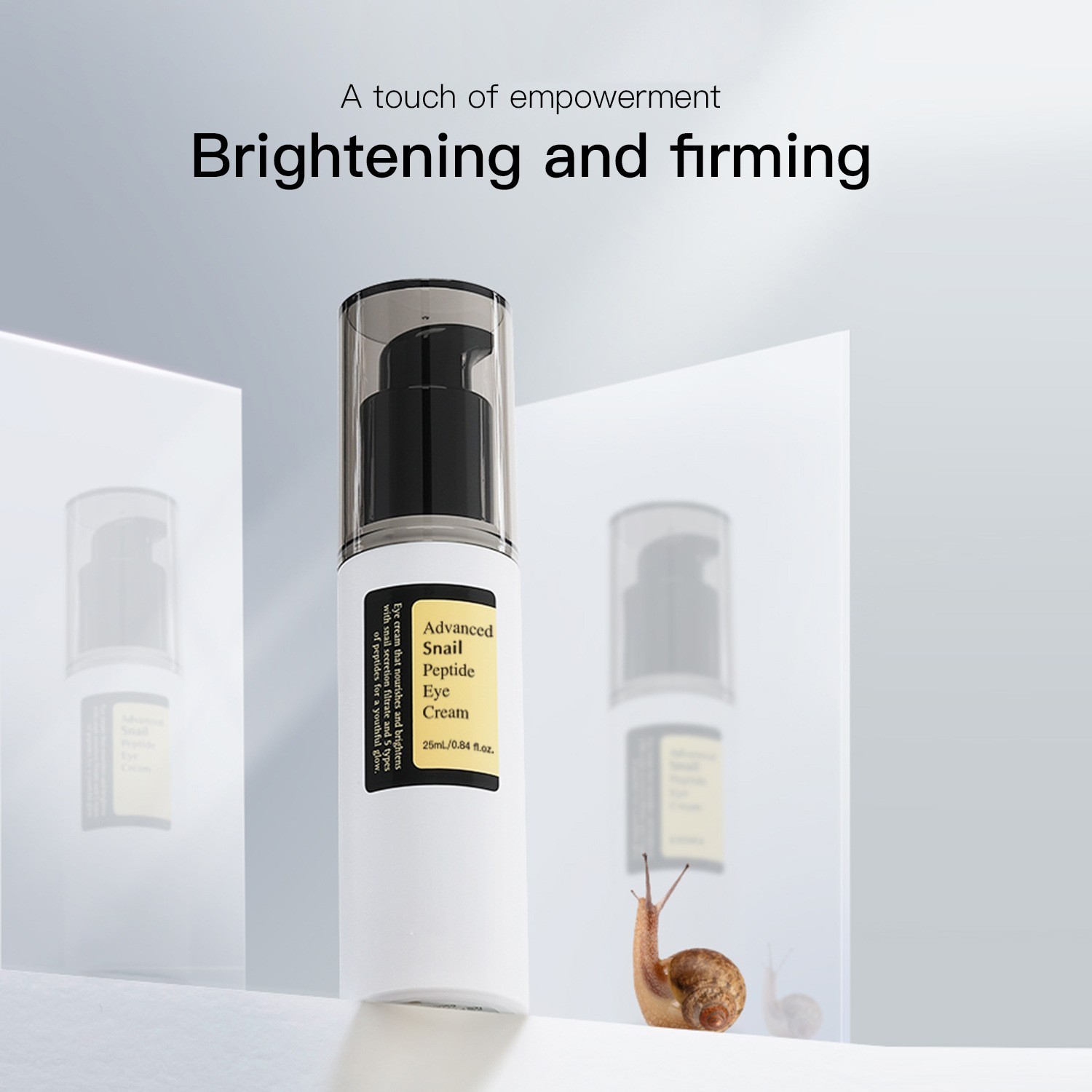 跨境爆款蜗牛肽眼霜淡化黑眼圈弹润保湿25ml/对版质量眼纹图5