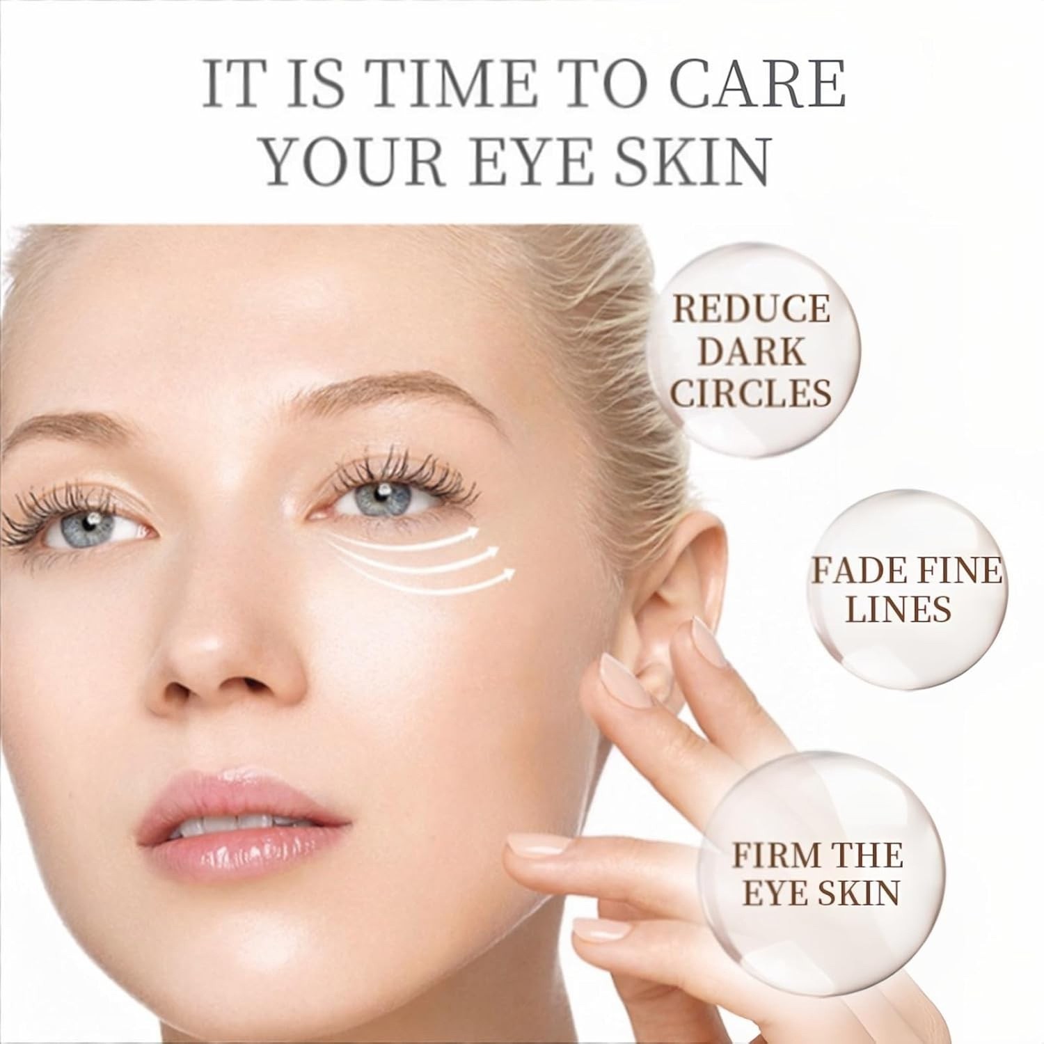 跨境爆款蜗牛肽眼霜淡化黑眼圈弹润保湿25ml/对版质量眼纹图4