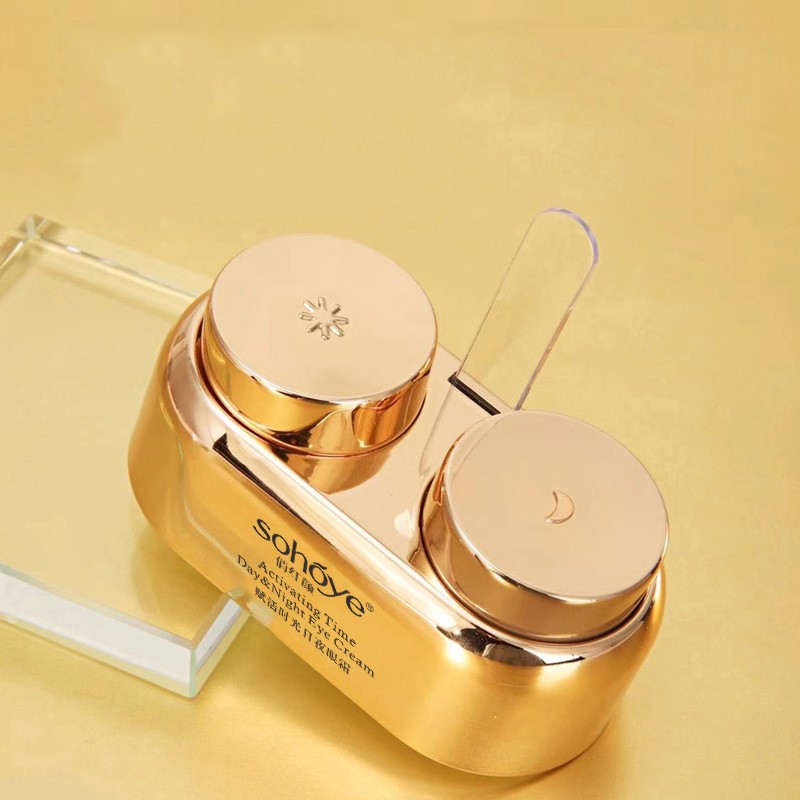 跨境上新酵活时光日夜眼霜淡化眼圈细纹日夜眼霜可贴牌代加工