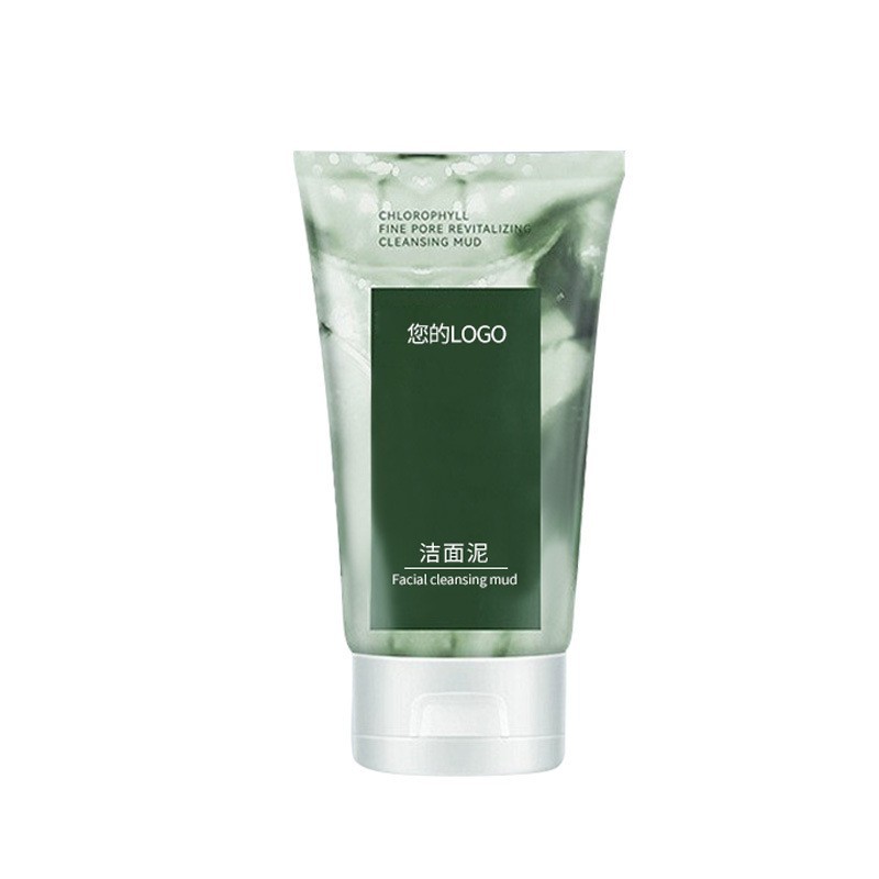 OEM定制叶绿素氨基酸细嫩洁面泥清洁洗面奶厂家洁面乳代加工贴牌图4