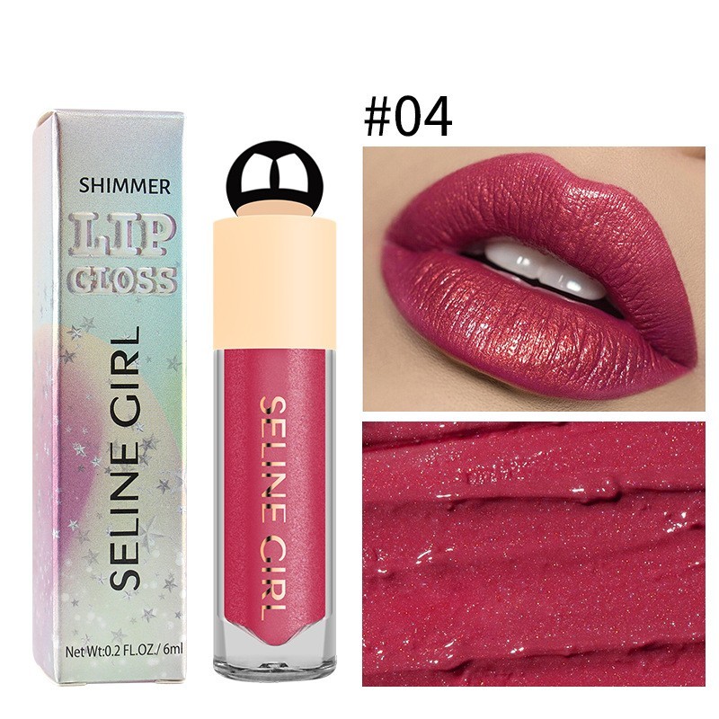 跨境SELINEGIRL珠光唇釉不粘杯不掉色长效保湿滋润唇部口红定制图2