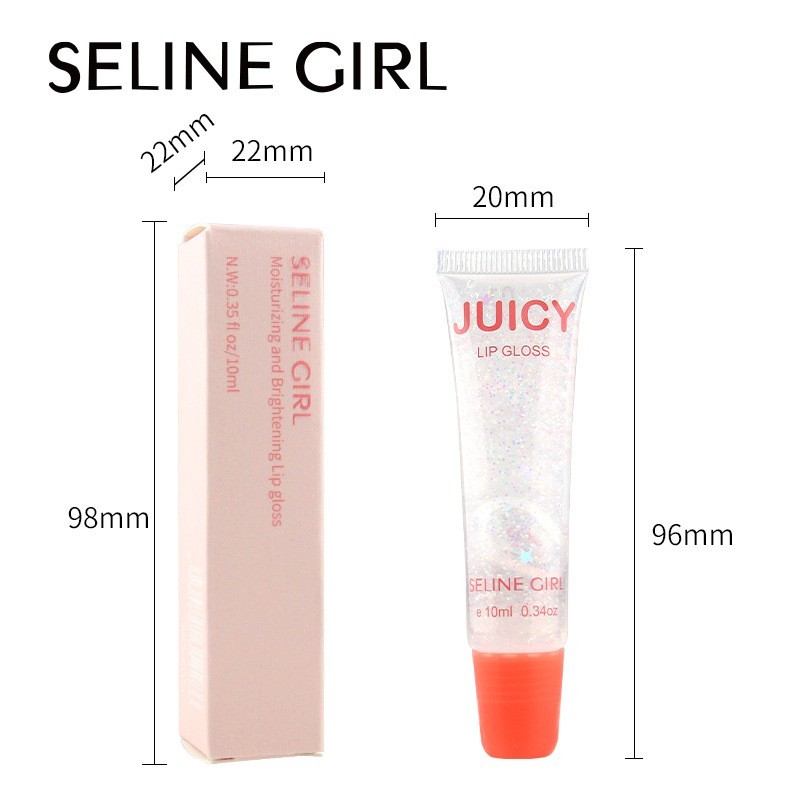 定制SELINEGIRL果汁唇蜜持久长效保湿唇油唇部精华不沾杯口红跨境图2