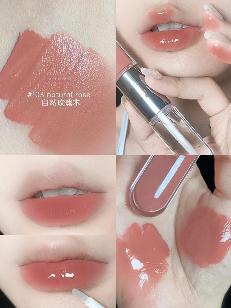 双头唇釉 LIP GLOSS 镜面透明水光口红雨衣唇蜜唇彩图5