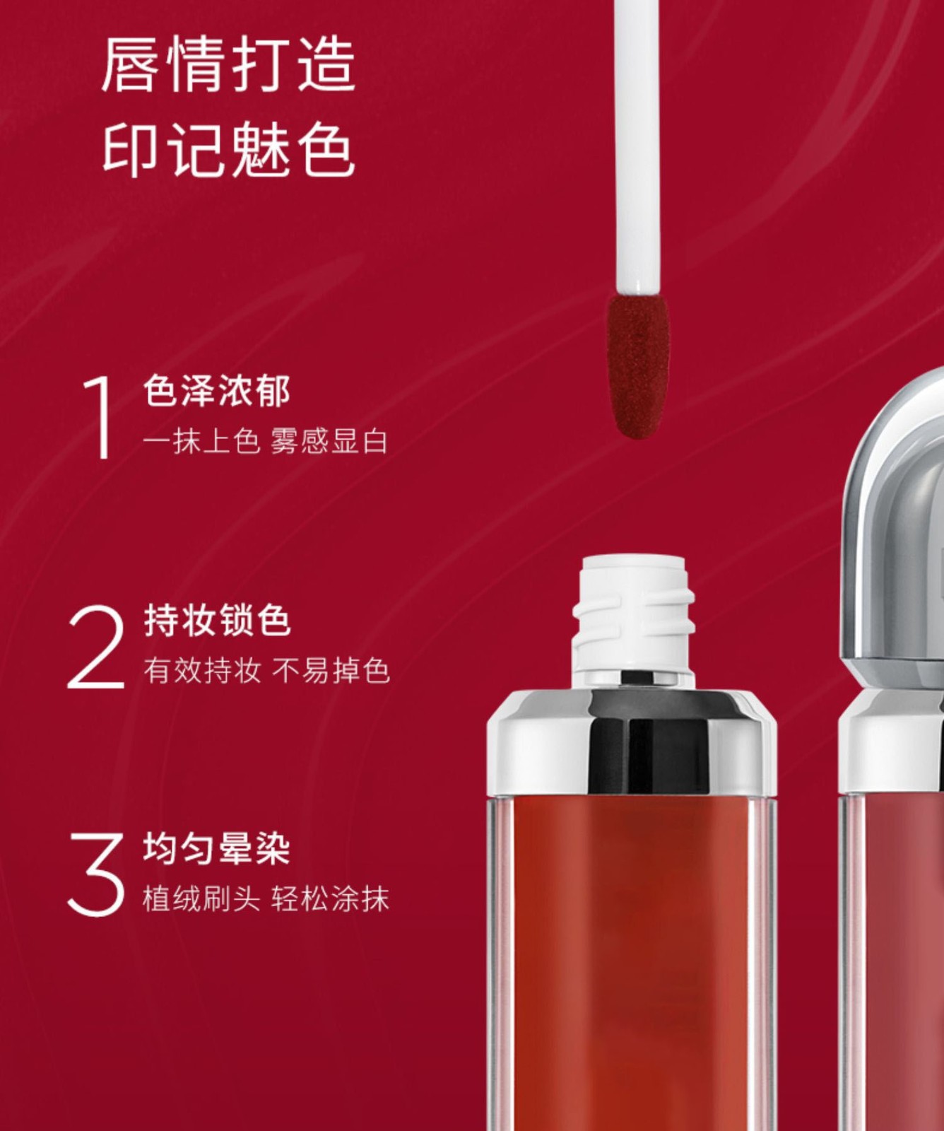 哑光雾面唇釉唇彩Lip Gloss显色不易沾杯丝绒唇蜜图5