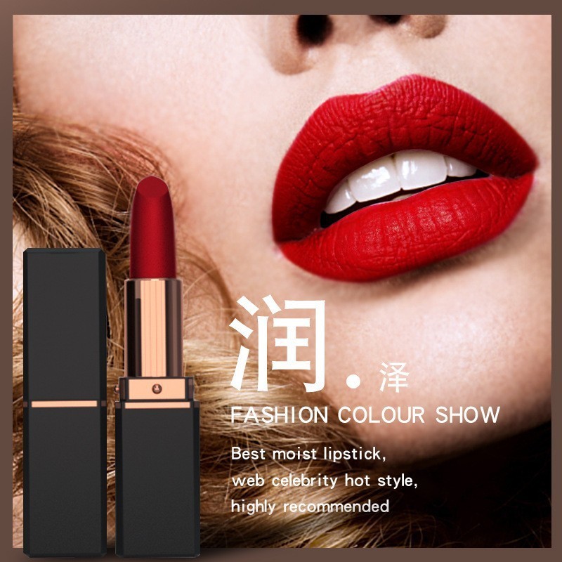 外贸跨境专供无logo现货哑光口红批发雾面唇膏彩妆工厂OEM定制图2