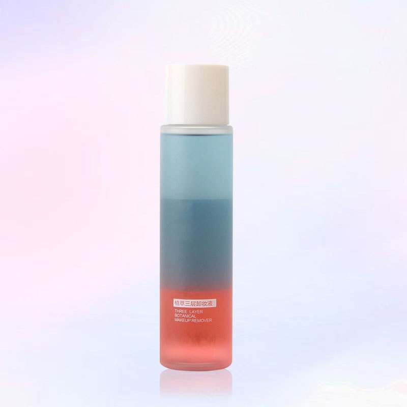 翠黛工厂植萃三层卸妆液面部温和卸妆彩妆深层清洁彩虹三色卸妆水图4