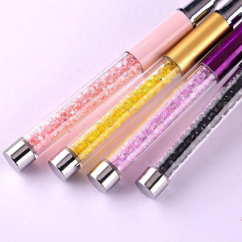 现货拉线笔美甲专用套装 钻杆勾边画花笔刷6支装美甲拉线笔图3