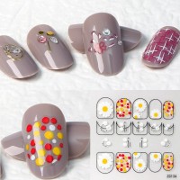 实力工厂定制美甲饰品批发DIY美甲贴花ODM美甲贴纸nail指甲贴