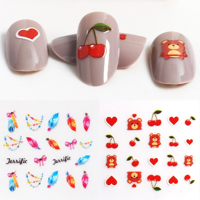 实力工厂定制美甲饰品批发DIY美甲贴花ODM美甲贴纸nail指甲贴图4