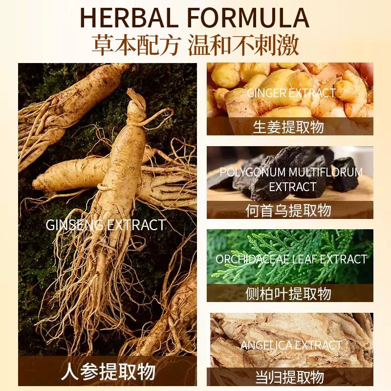 OEM贴牌代加工定制染发膏一支黑盖白发植物萃取染发膏家用染发剂图3