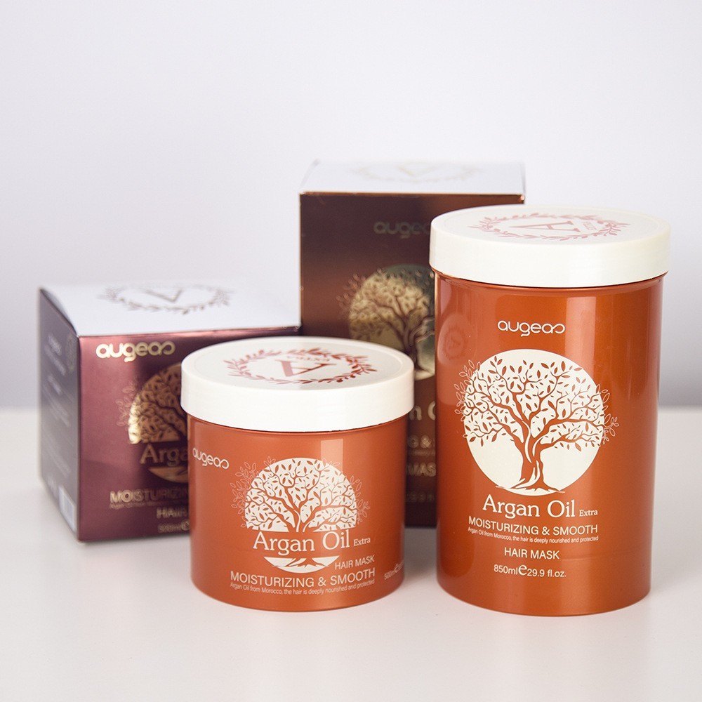 跨境定制阿甘油发膜 巴西焗油膏免蒸护理柔顺营养英文阿甘油发膜图3