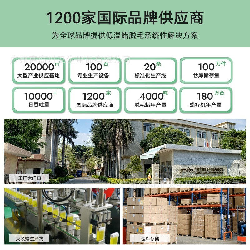 小熊蜜蜡脱毛蜡豆免纸脱毛珠蜡全身私处腋下脱毛硬蜡定制WAXKISS图5