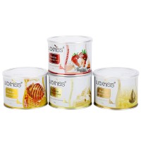 OEM罐装蜜蜡脱毛软蜡脱毛膏全身通用脱毛蜡草莓味400g生产商除毛