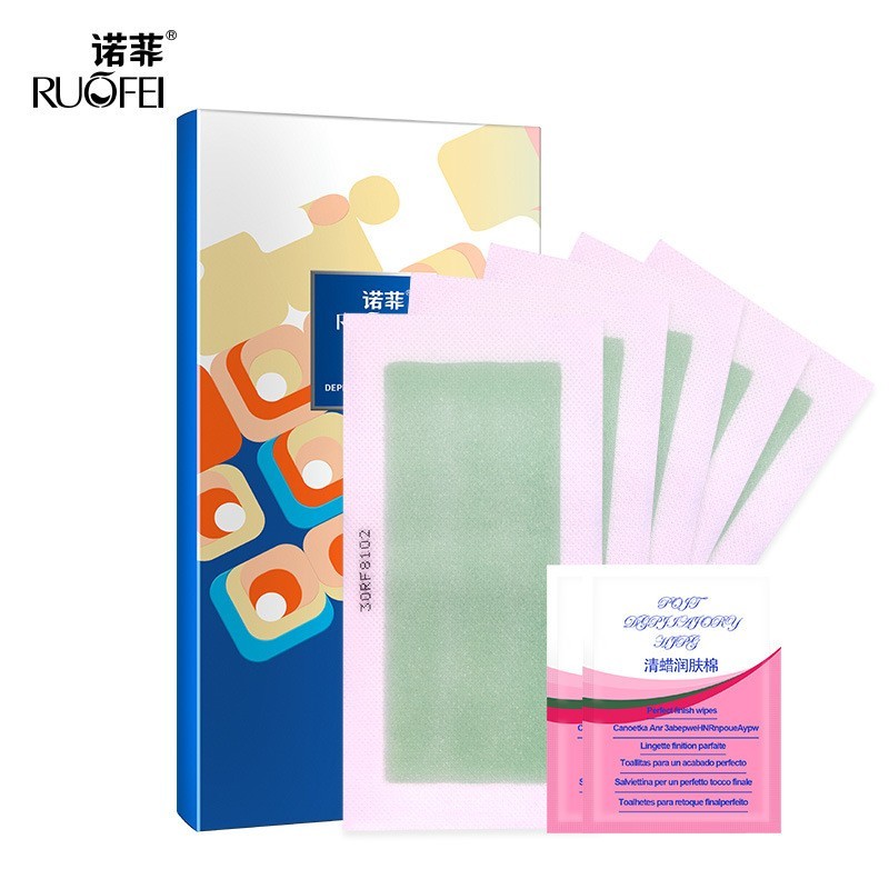 新品脱毛蜡纸盒装腋下身体四肢腿毛男女撕拉式脱毛蜡纸24片图3