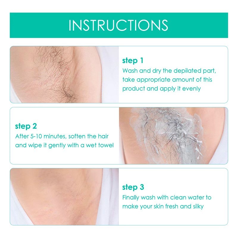 跨境脱毛膏男女全身私处腿毛腋下温和无痛快速 外贸脱毛光滑干净图4