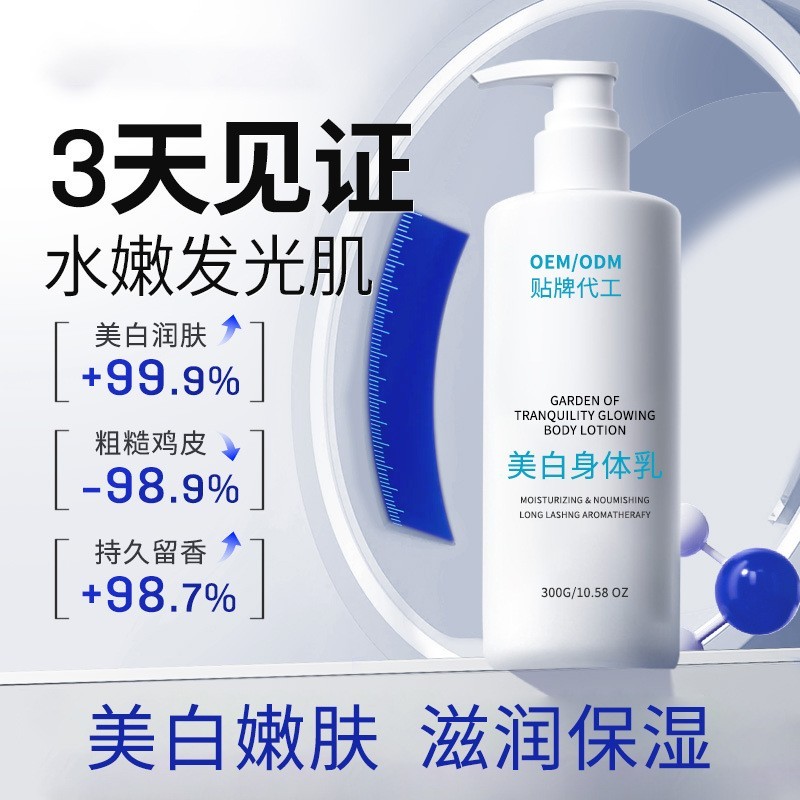 烟酰胺美白身体乳OEM代加工美白嫩肤秋冬滋润保湿凡士林润肤乳图2