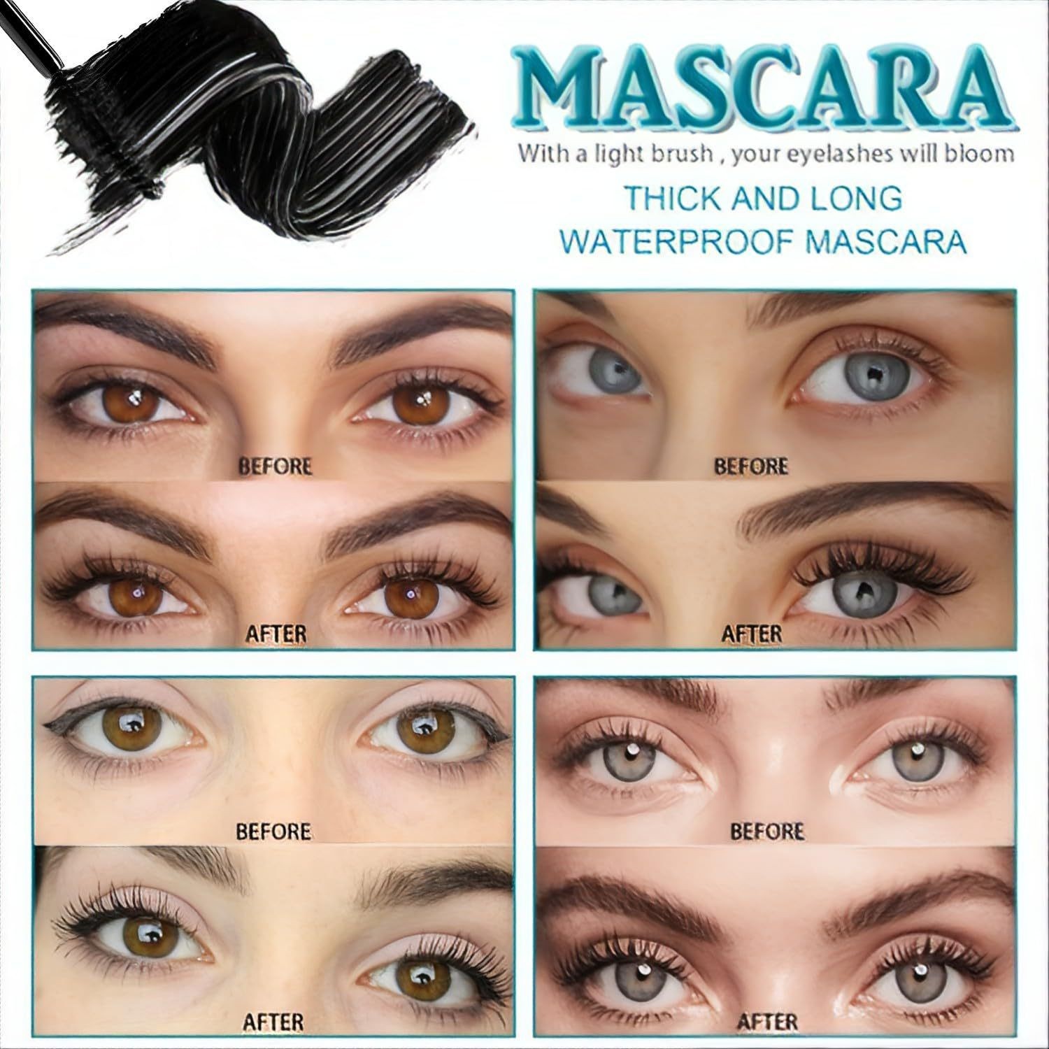 跨境定制睫毛膏纤长浓密防水防汗睫毛打底膏持久不晕妆加工ODMOEM图4