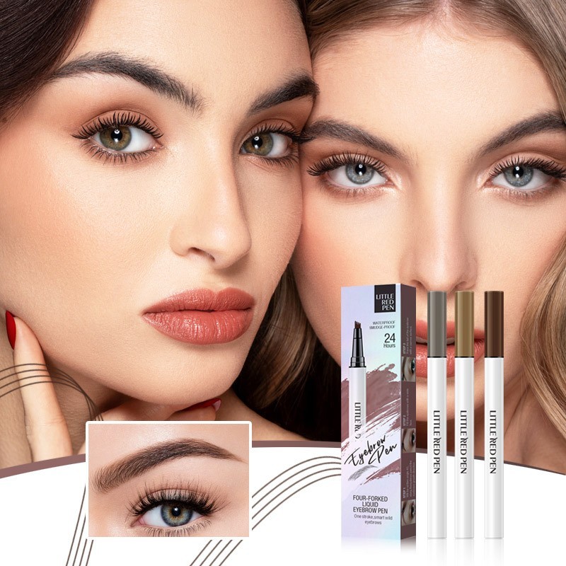 眉笔OEM定制YOUR LOGO 黑色棕色防水防汗新手易上手眉笔眼线图2
