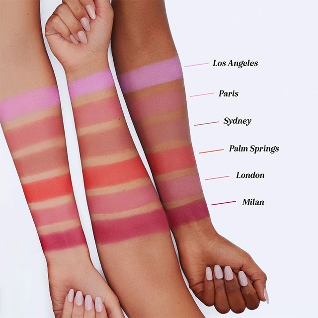 跨境无LOGO迷您椭圆形腮红提亮面部晕染高光修容轻盈服帖低饱和度图2