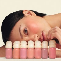 新款无LOGO葫芦形状腮红泥液体膨胀收缩哑光氛围高光修容提亮眼颊