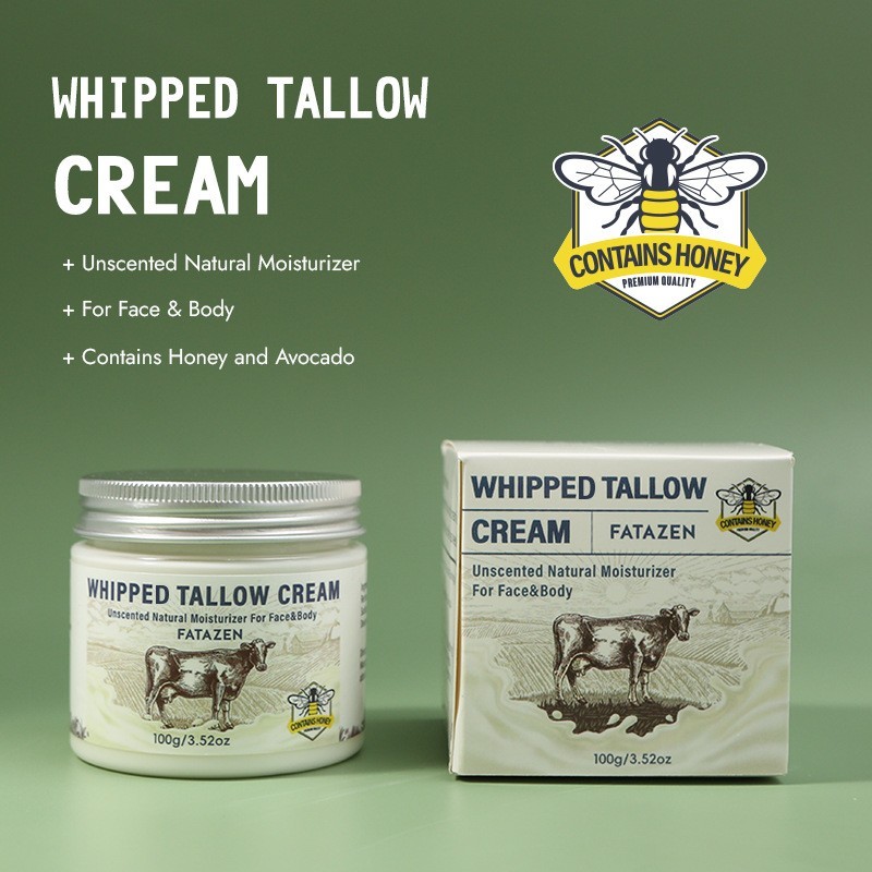 牛脂嫩肤霜 Beef Tallow Cream蜂蜜奶油润肤柔嫩肌肤牛脂膏润干燥图2