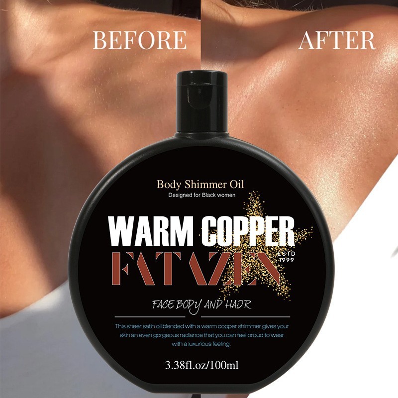 跨境FATAZEN高光美黑油健美亮肤身体古铜色日光浴助晒美黑精华乳图2