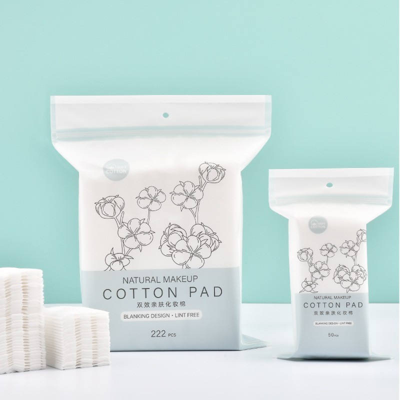 222片厚款三层夹心压边压点双面省水化妆棉卸妆棉片工厂图2