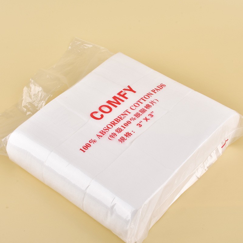 500片美容院化妆纹绣半永久专用脱脂棉可撕卸妆棉片厂家图2