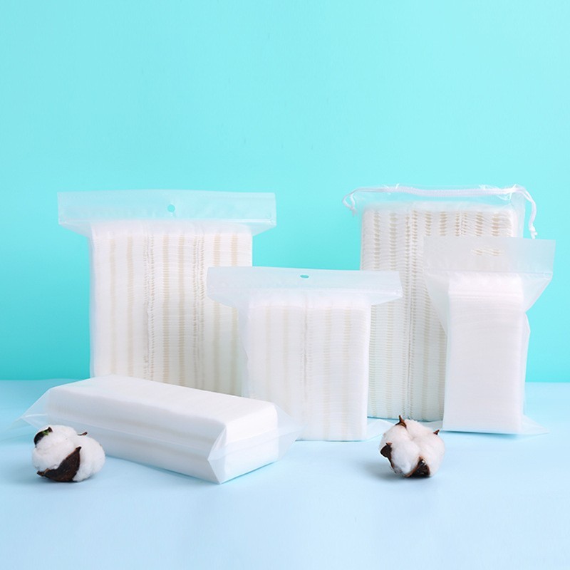 方形棉片全棉针孔圆角大方片化妆棉定制袋装盒装OEM湿敷图3