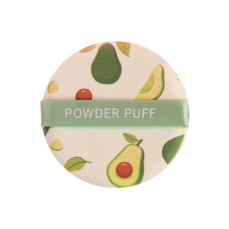 气垫粉扑定制OEM 卡通圆形亲水性干湿两用非乳胶上妆粉扑图5
