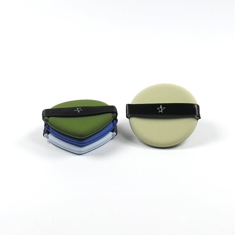 泡芙气垫粉扑尖头化妆粉扑干湿两用不吃粉水滴化妆棉亲水性双面用图2