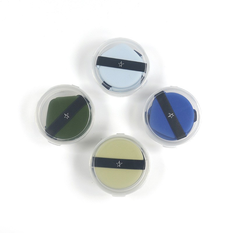 泡芙气垫粉扑尖头化妆粉扑干湿两用不吃粉水滴化妆棉亲水性双面用图3