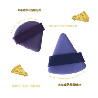 乔迟三角披萨气垫粉扑干湿两用不吃粉三角化妆棉亲水性双面用