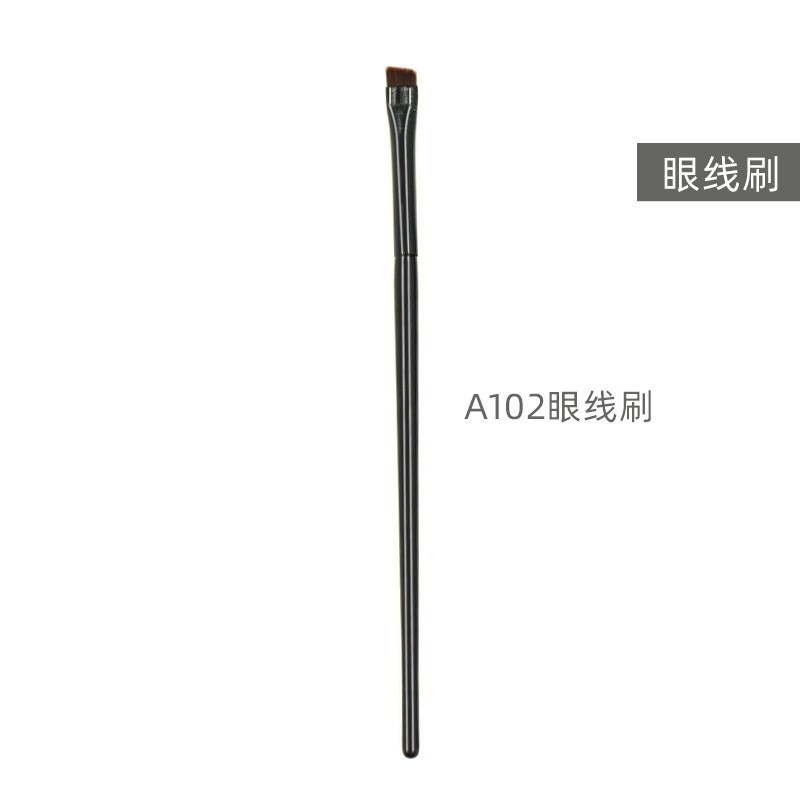 刀锋眼线刷定制厂家单只超薄斜角眉刷图2